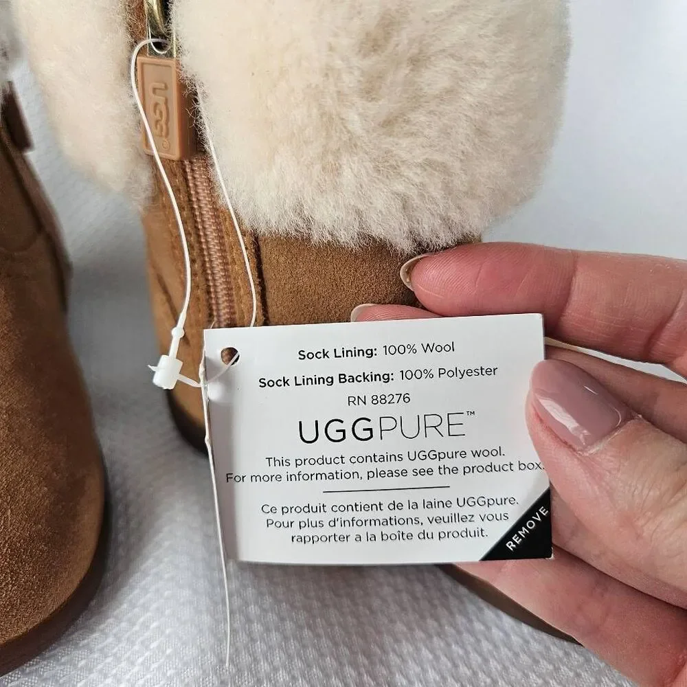 Ugg Toddler Girls Jorie II Boot Size 6 in Chestnut